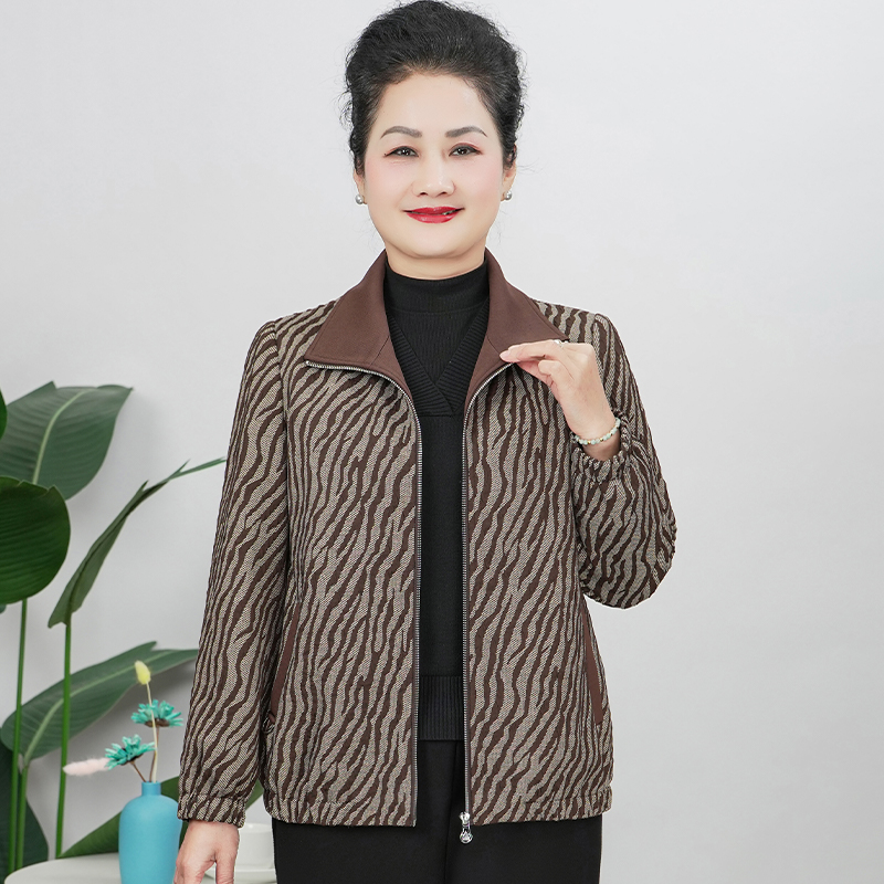 美学家时尚气质中老年女装宽松妈妈装休闲百搭春秋装上衣A25610