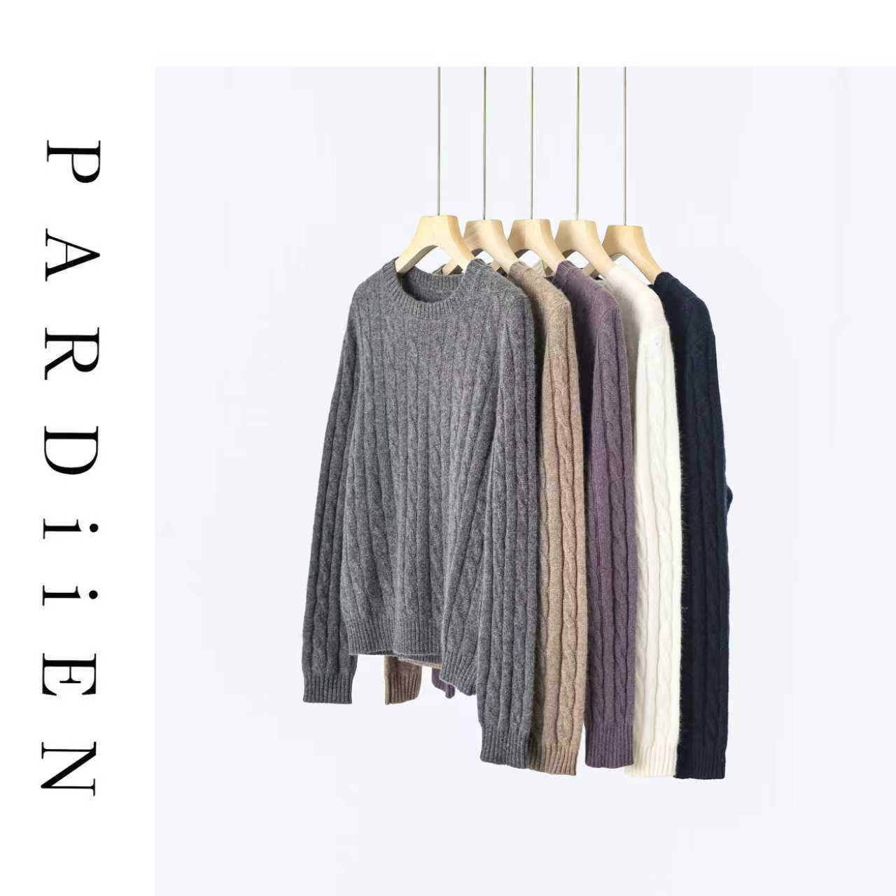 【北总严选】帕迪恩经典百搭麻花羊绒圆领衫25PD-LK84240