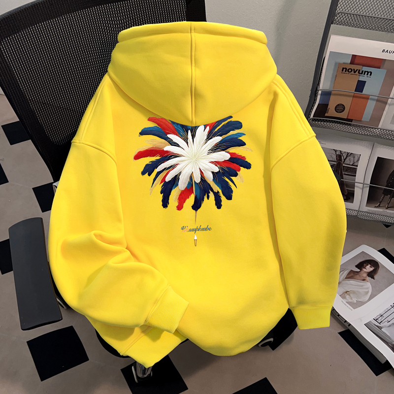 WASSUP HSUBE重磅潮牌ins高街连帽卫衣宽松情侣秋冬男女上衣休闲