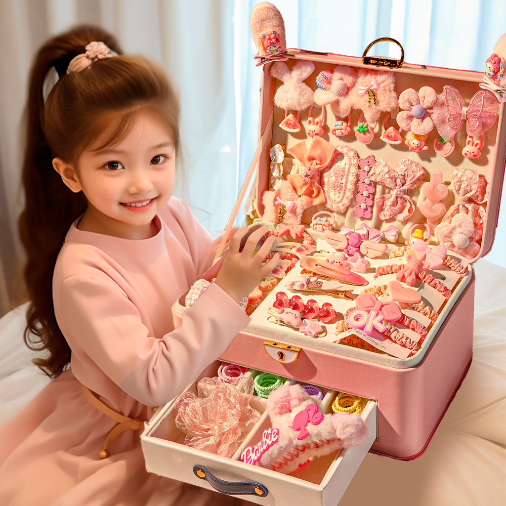 小女孩子的儿童发饰礼盒公主首饰7玩具8生日礼物6岁10女童5首饰盒