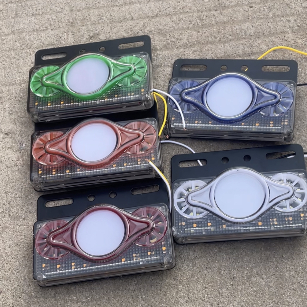 新款24v大货车边灯照地汽车led侧灯防水特亮挂车轮胎灯腰灯倒车灯