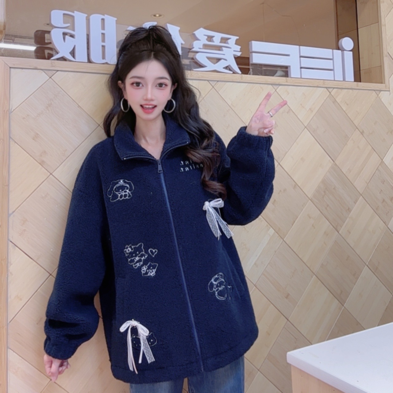 IEF/爱依服2025新款冬季颗粒绒外套