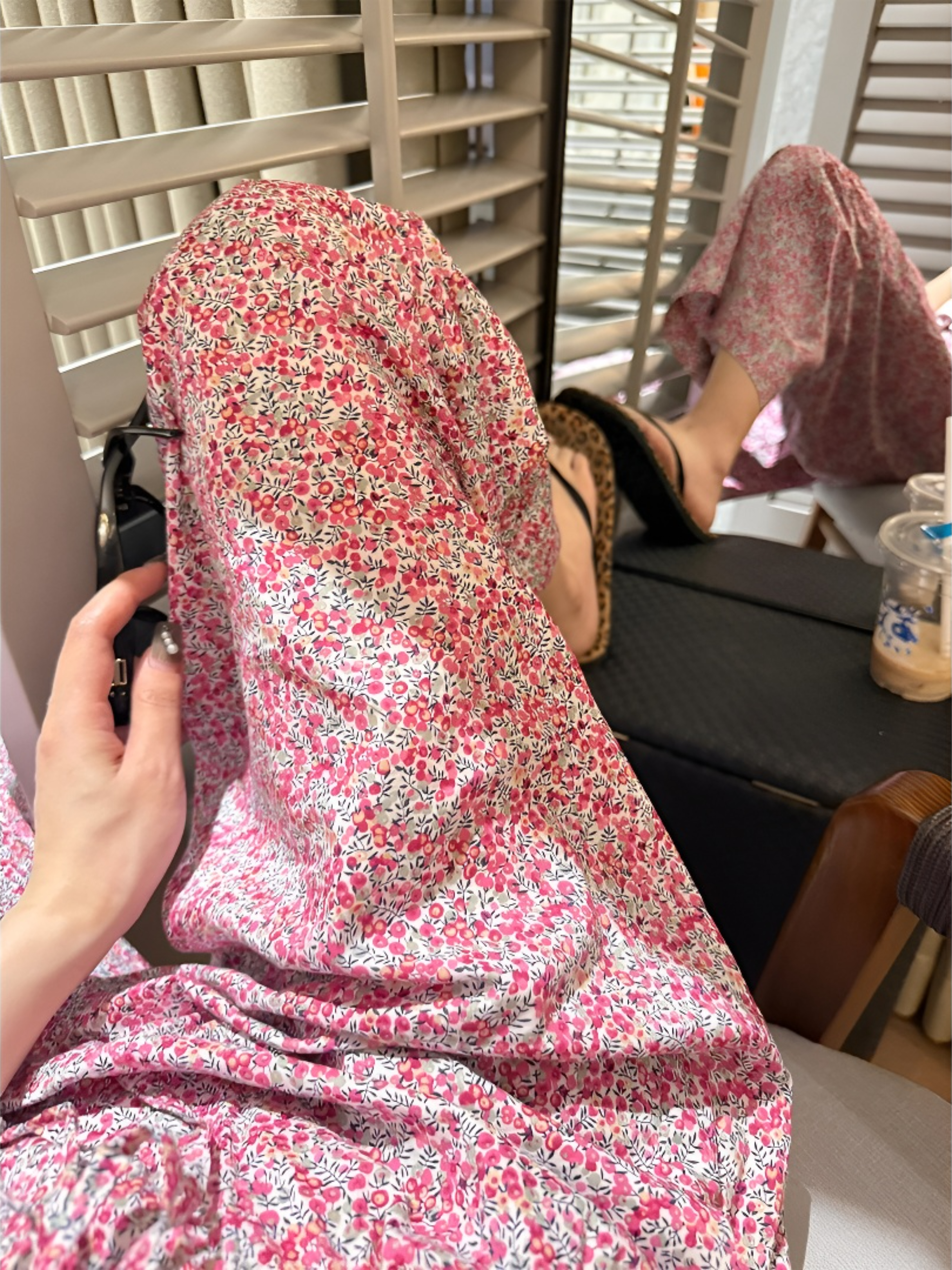 【复古碎花裤】设计感长裤睡裤女夏季百搭家居裤可外穿宽松休闲裤子