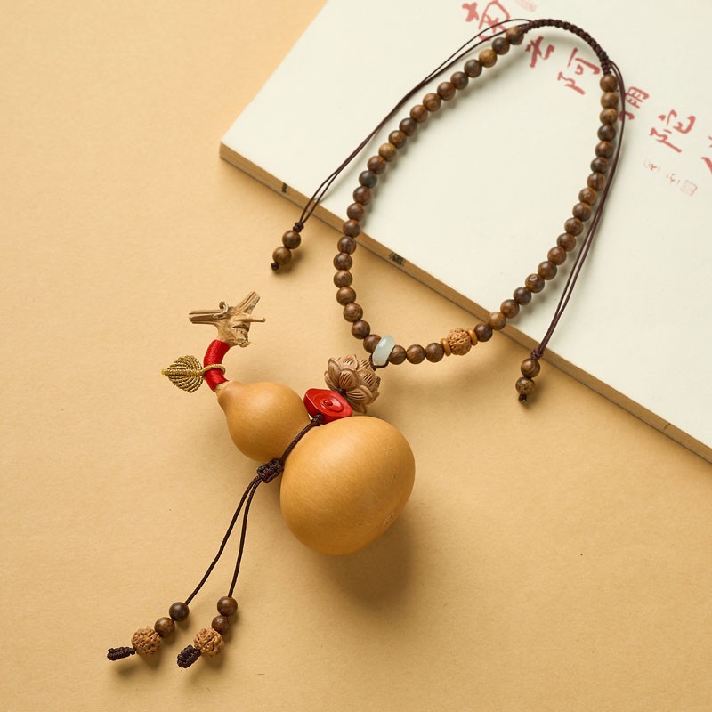 DIY葫芦挂绳手工编织玉线网红葫芦龙头挂绳手捻葫芦挂饰流苏穗子