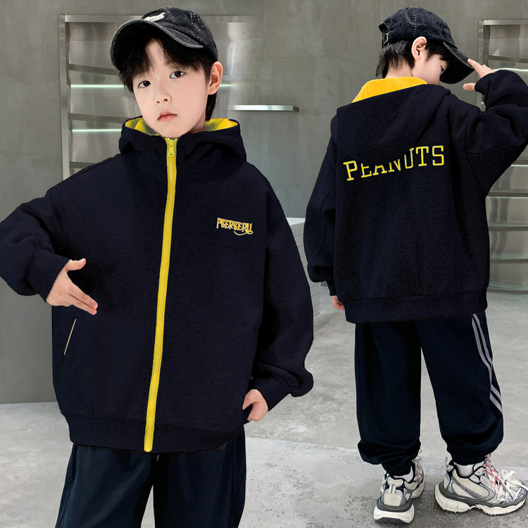 儿童装男童秋装夹克外套2025新款中大童秋季男孩春秋款帅气棒球服
