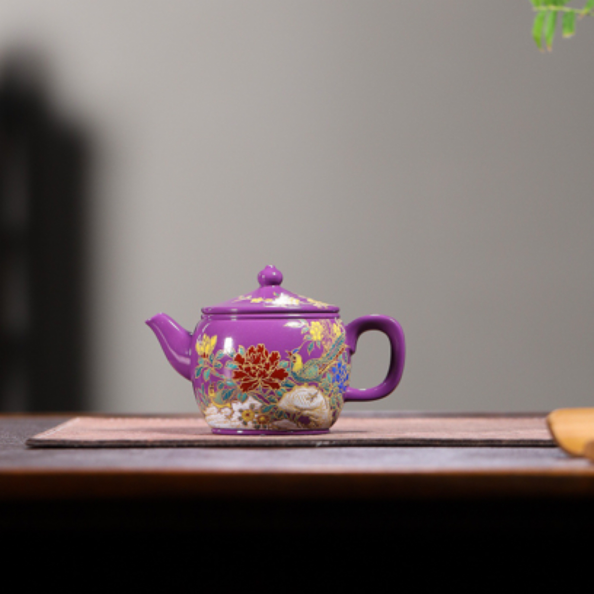 杨老师作品，景德镇国大师任瑞华装饰【汉瓦】175cc 原矿大红袍