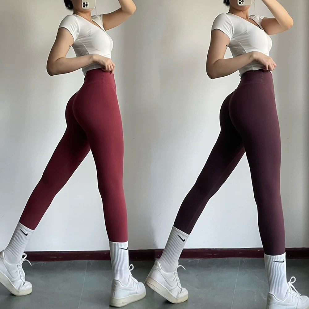 瑜伽裤云感高弹健身裤女高腰提臀紧身裤外穿跑步运动瑜伽裤女士