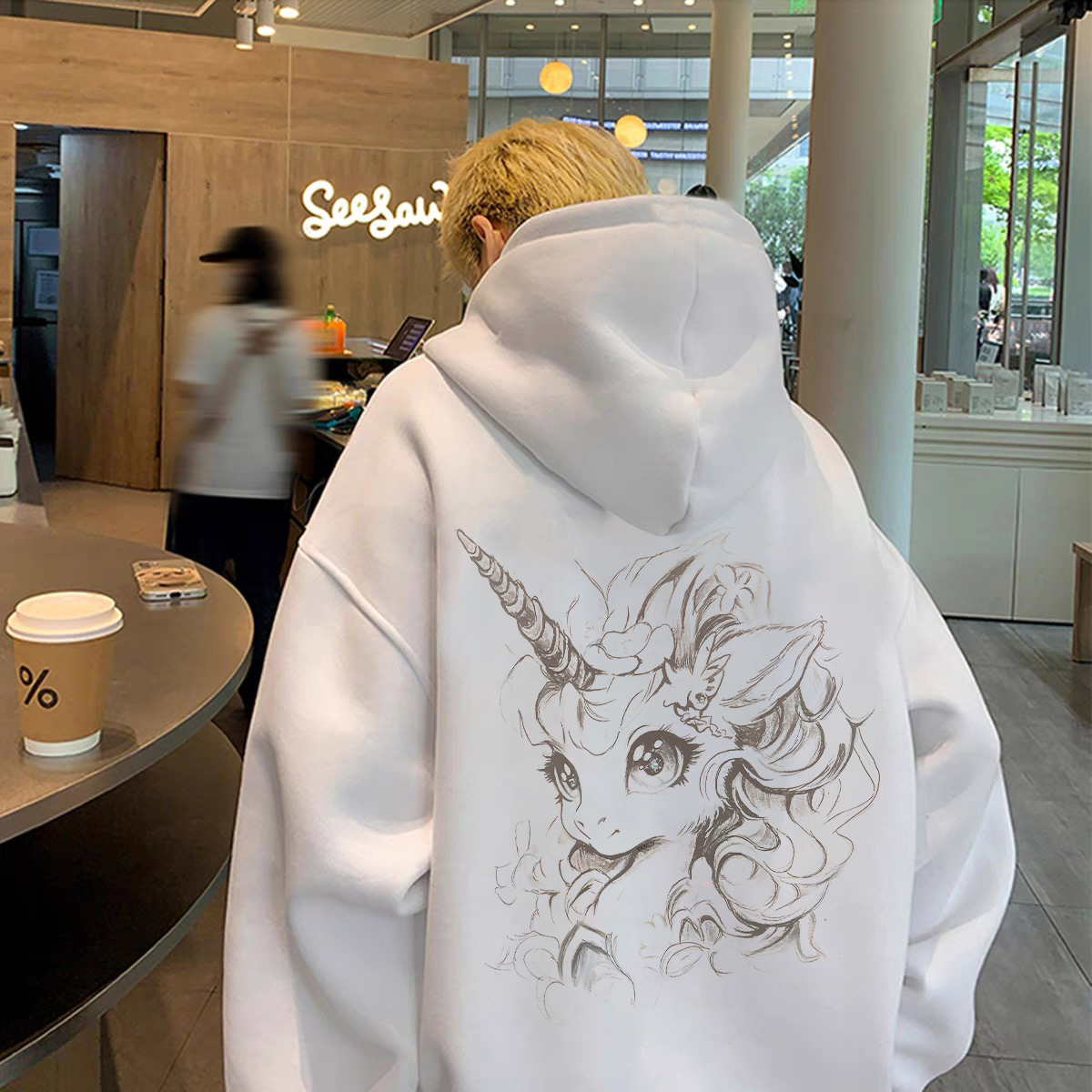 重磅加绒加厚连帽卫衣宽松双层帽潮牌流行男女同款男装秋冬季长袖