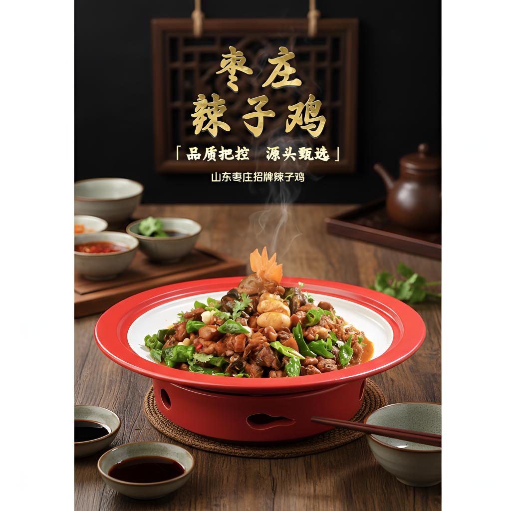 枣庄滕州辣子鸡鸡肉山东枣庄（冷链包邮）都是一整只鸡野生菌。。。