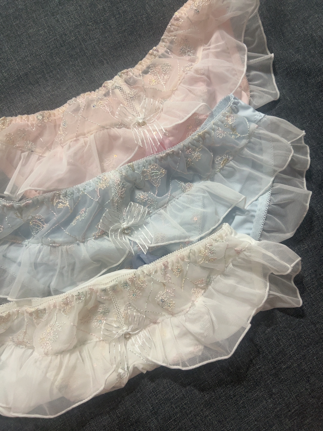 新款男士蕾丝花边包蛋款式三角短裤个性舒适透气