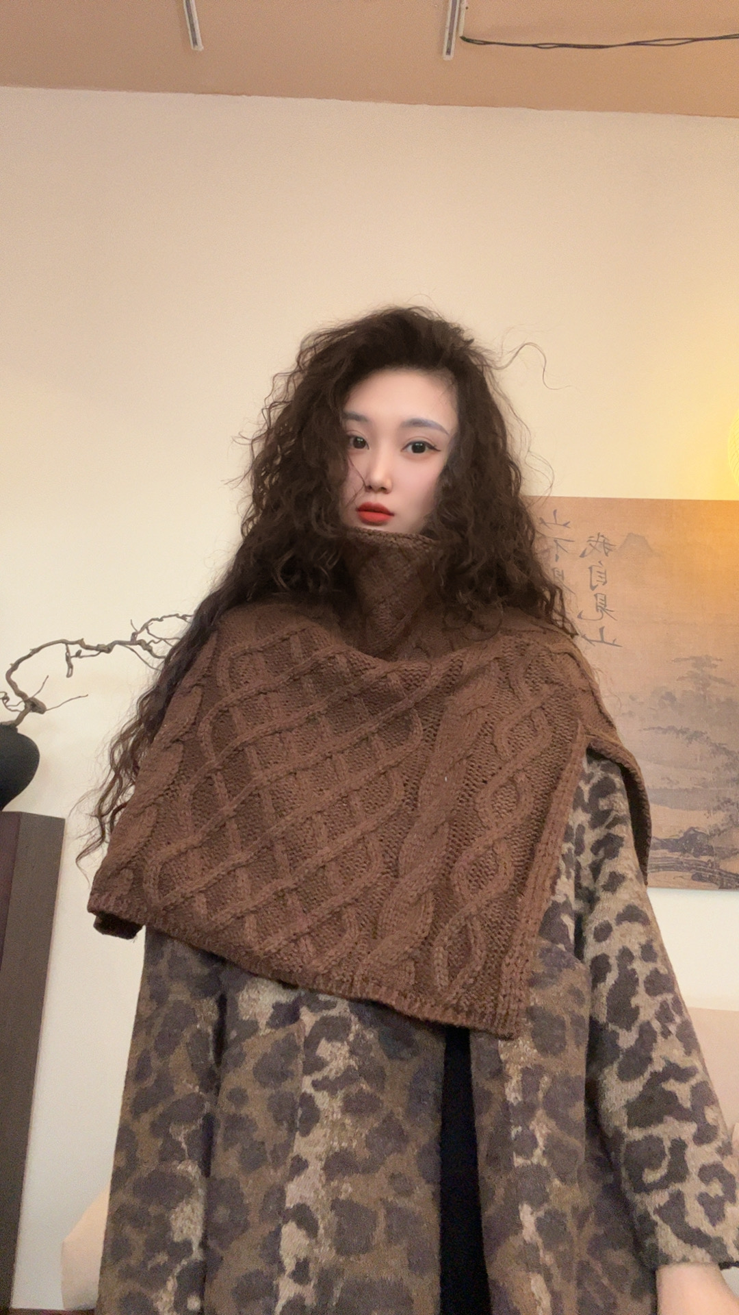 museguhui/木色古汇1841#设计款气质休闲百搭气质秋冬款披肩