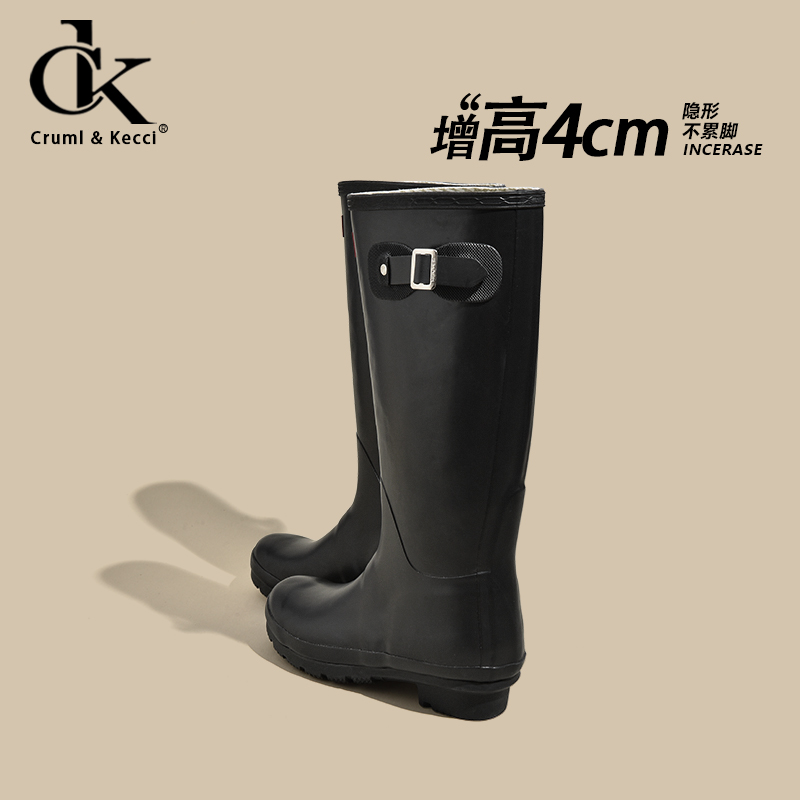 美国CRUML&KECCI正品~时装靴防滑中筒长靴欧若假日风职场休闲风格