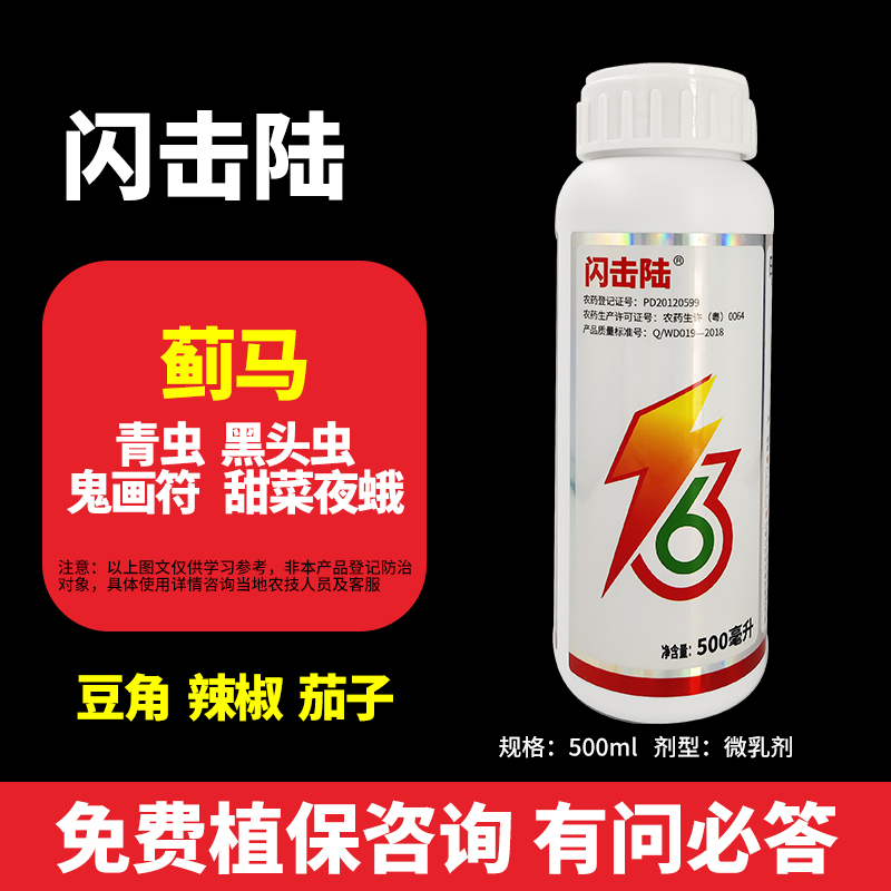 闪击陆杀虫豆角辣椒茄子葱红黄黑蓟马钻心虫青虫黑头虫鬼画符32