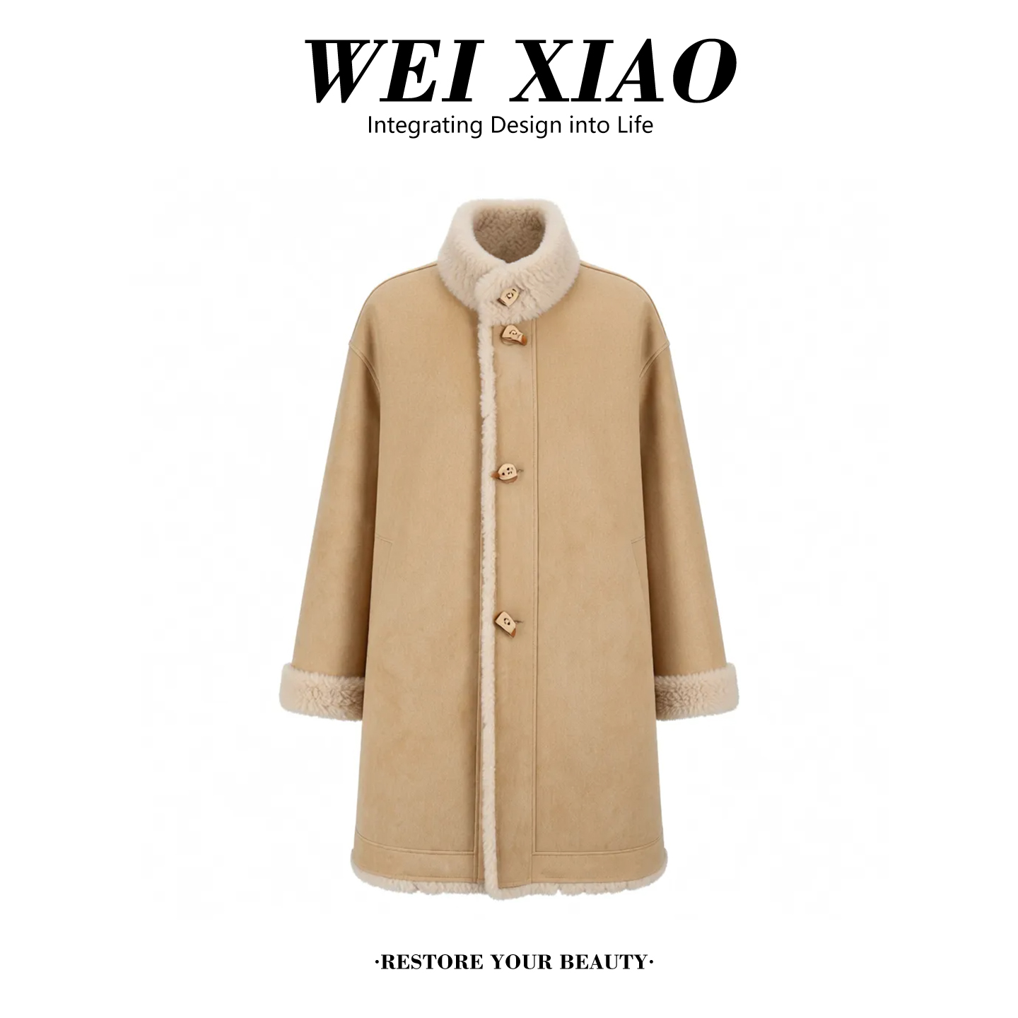 加绒加厚保暖短外套秋冬季新款气质百搭双面穿中长款外套上衣