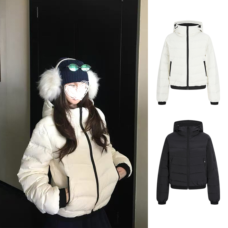 Moses Queen/魔西女王秋冬棉服加绒保暖外套女连帽小众ins棉衣