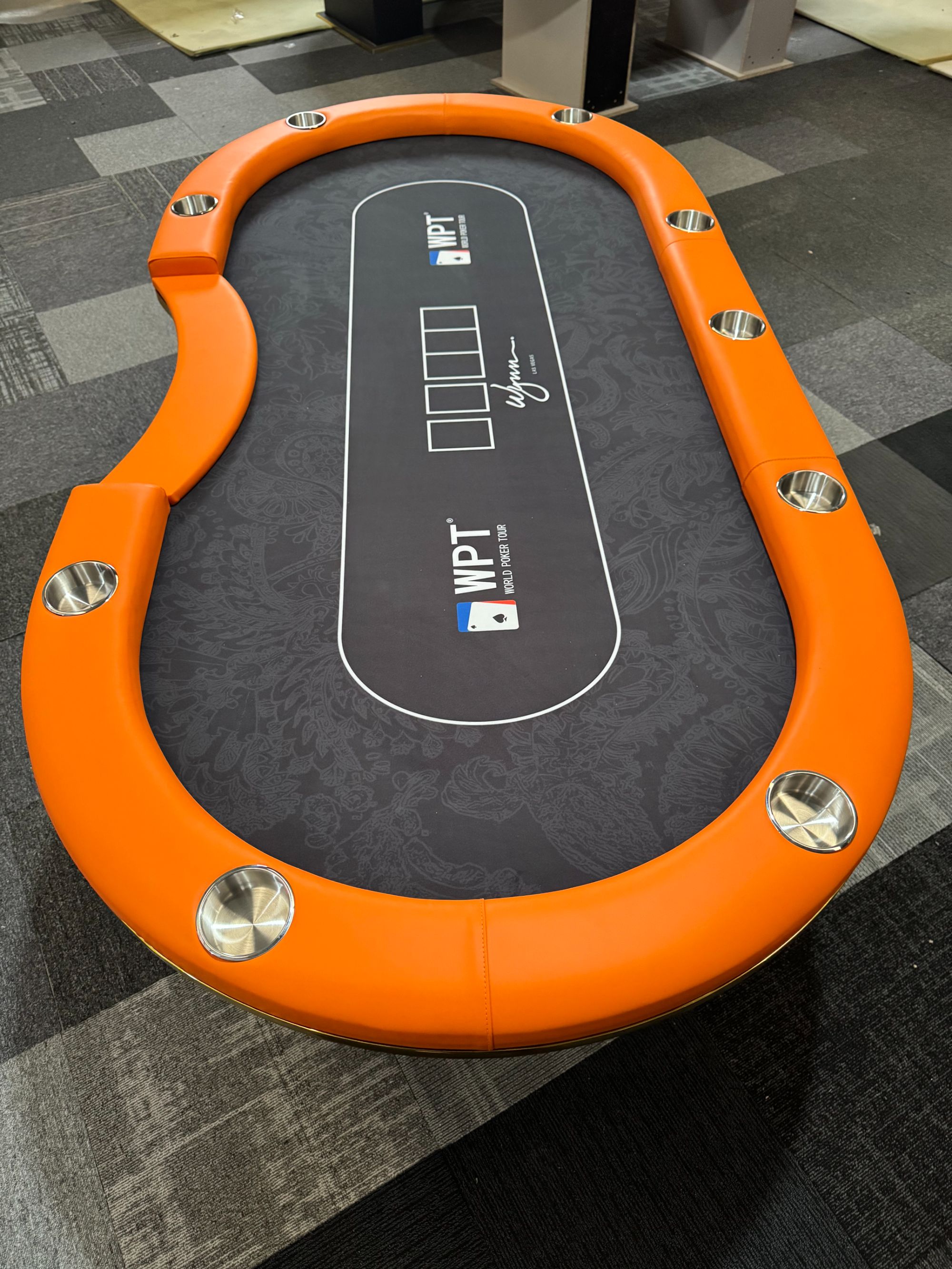 马卡龙轻奢撞色可定制带筹码德州扑克桌适用于棋牌室竞技娱乐