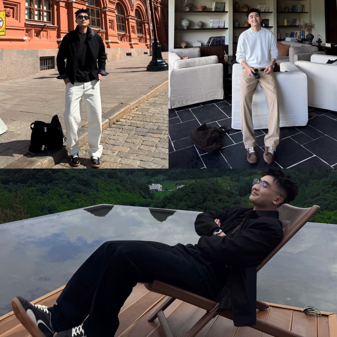 SANBAI 叁佰【450克珠帆棉】秋冬肌理感水洗做旧加厚保暖帆布休闲裤