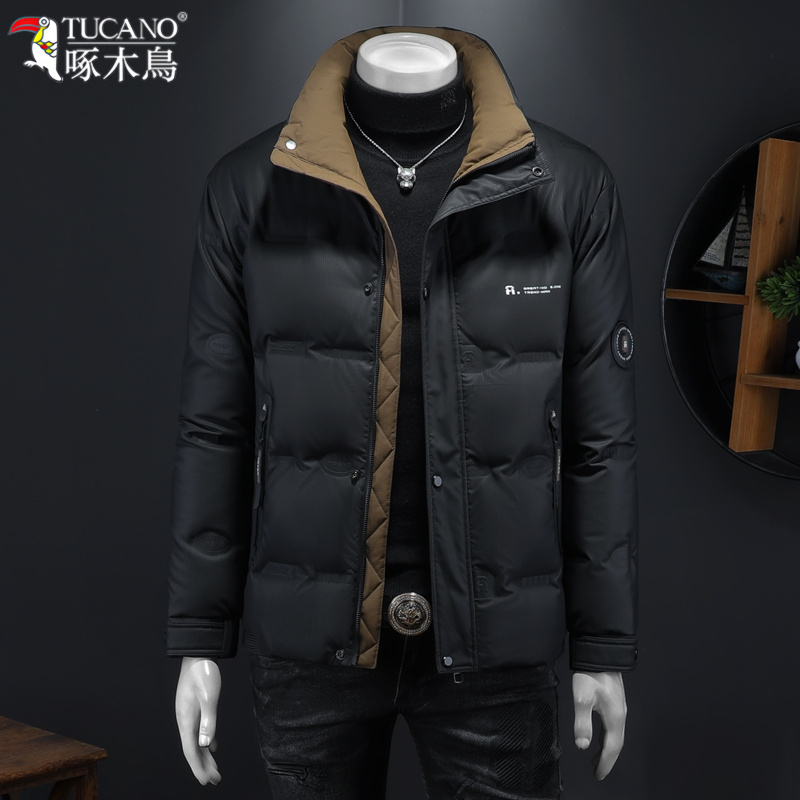 TUCANO/啄木鳥冬季男士拼色立领棉服韩版潮流保暖防风御寒外套潮