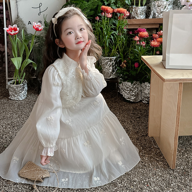 女童连衣裙2025新款女宝宝春装小女孩洋气公主裙春季儿童春秋裙子