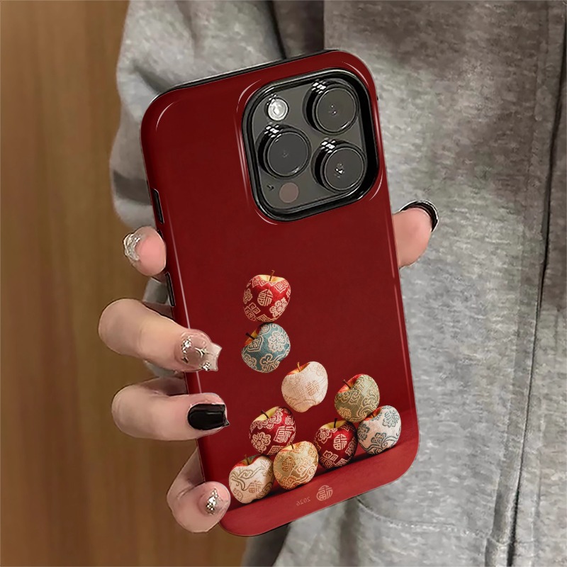 福气苹果适用苹果17/16手机壳华为创意小米15新款oppo菲林二合一