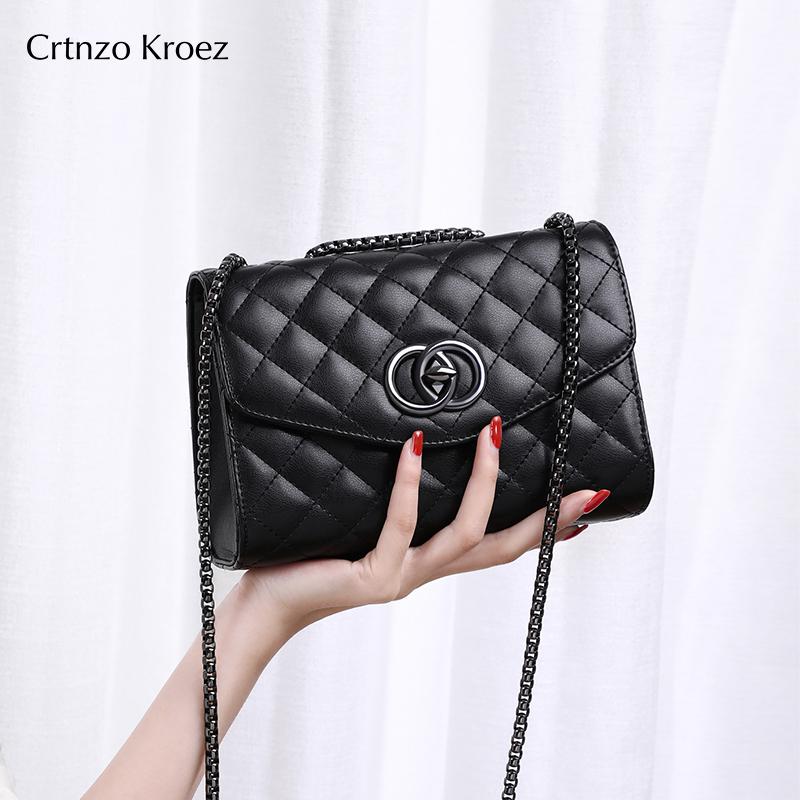 【CrtnzoKroez官方正品】小包包女包2025新款菱格包单肩斜挎包