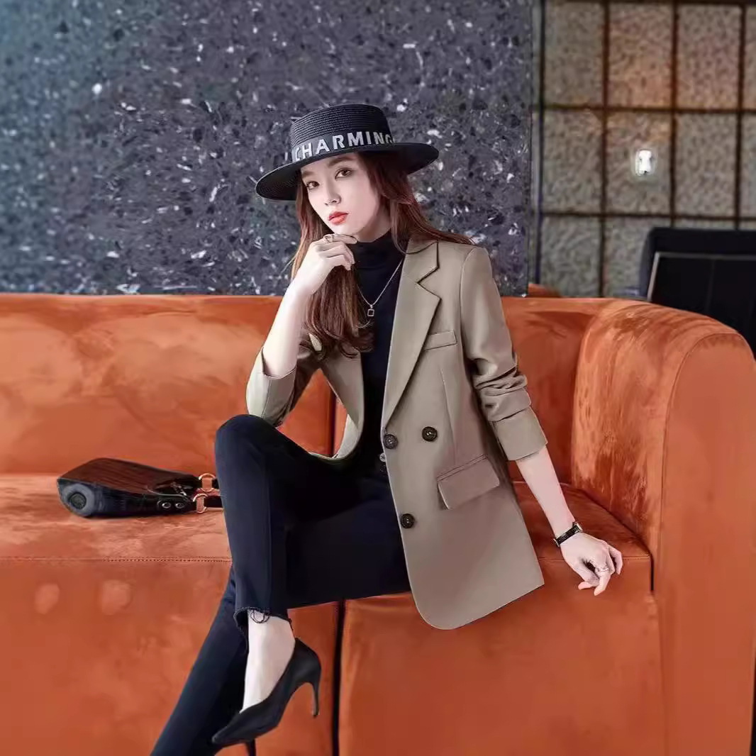 西服外套2024春秋新款高级西装韩版时尚休闲宽松气质休闲外套女装