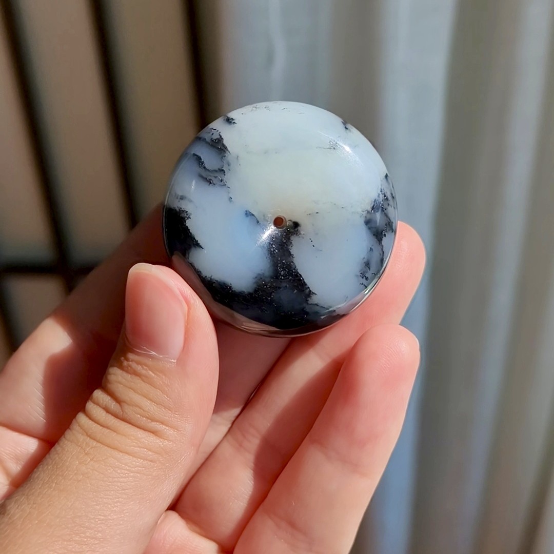 【青花世界】青花山水意境平安扣挂件温润细腻