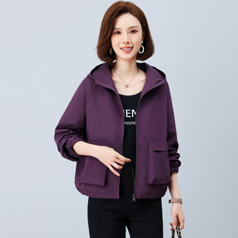 外套女秋季外套短款夹克春秋时尚休闲百搭秋季女装小个子AA