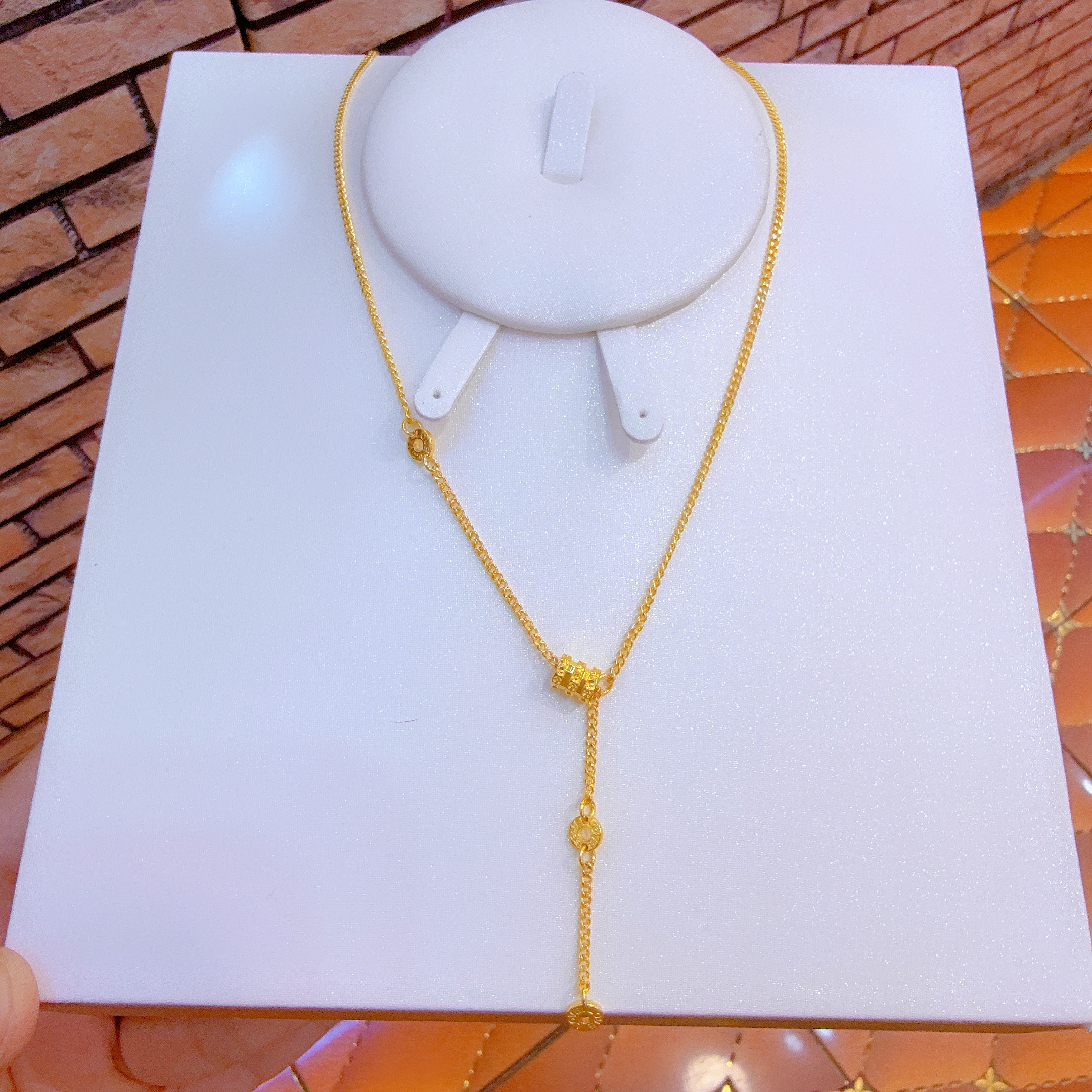 铜合金亚克力项链 百搭时尚金子同款项链精美altun pasun 精致