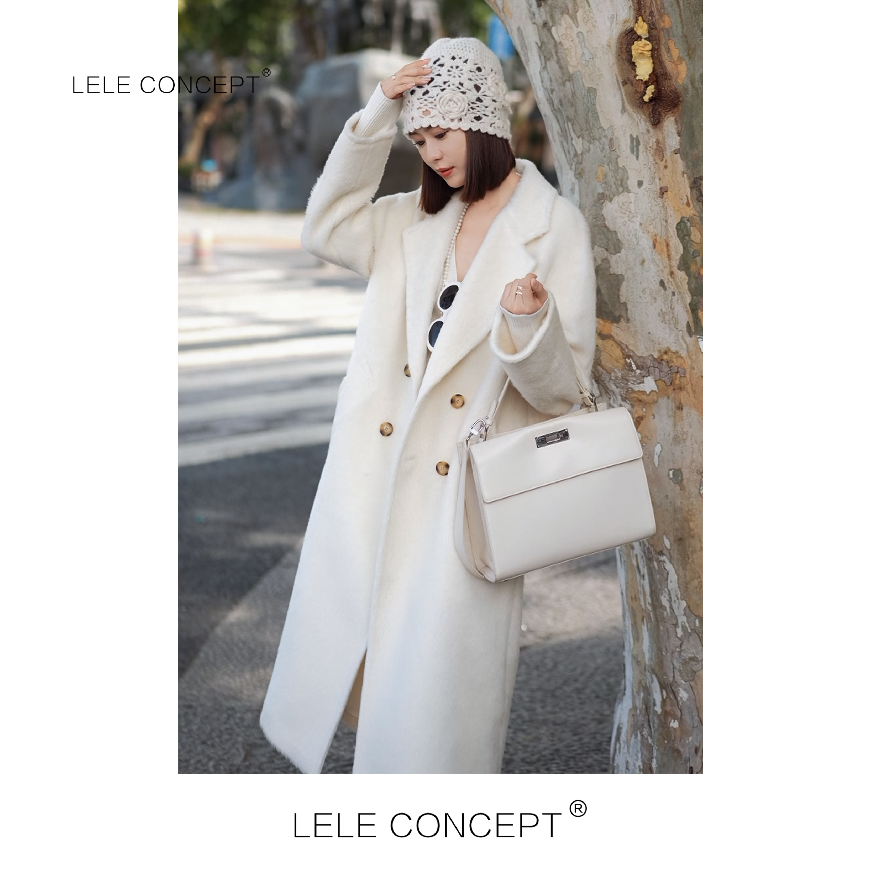 LELE CONCEPT丨「丽」法式轻奢千金风腰带款苏力大衣FD25D0145Y