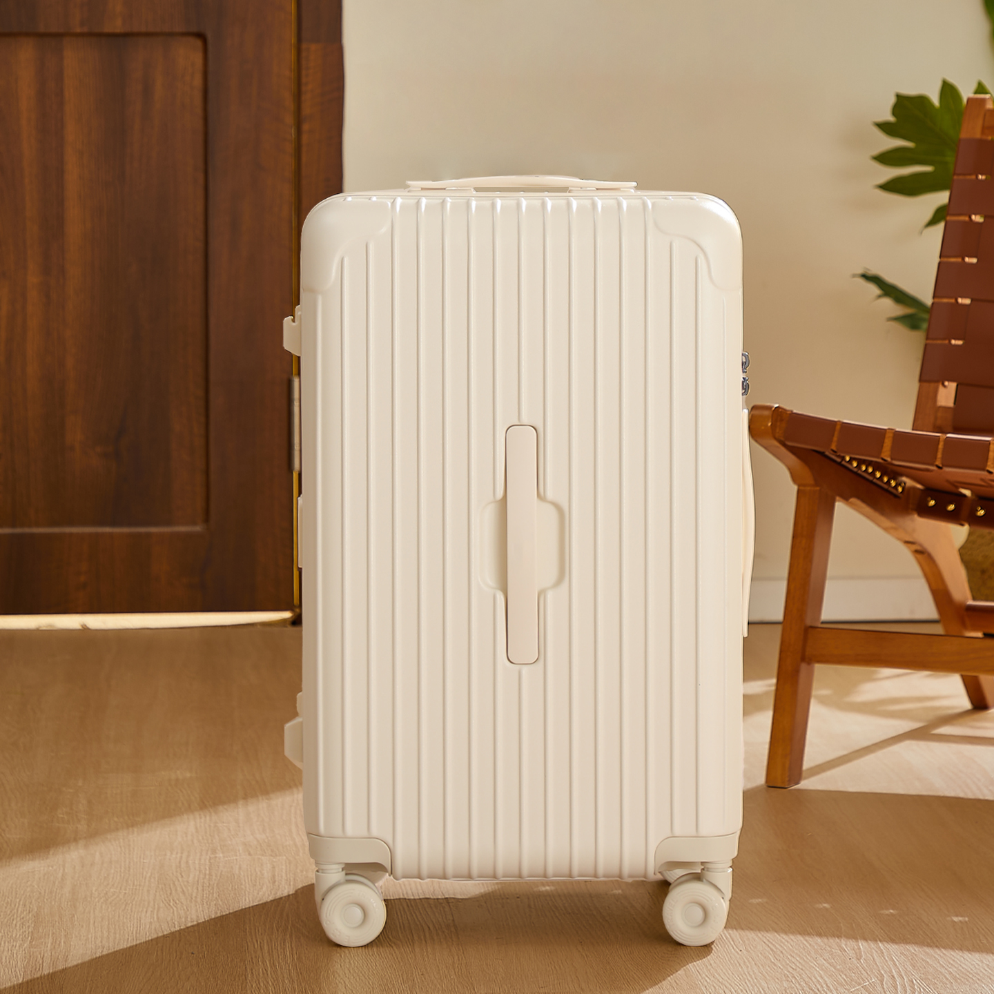 2025新款胖胖箱37分高颜值行李箱女大容量海关锁学生旅行拉杆箱子