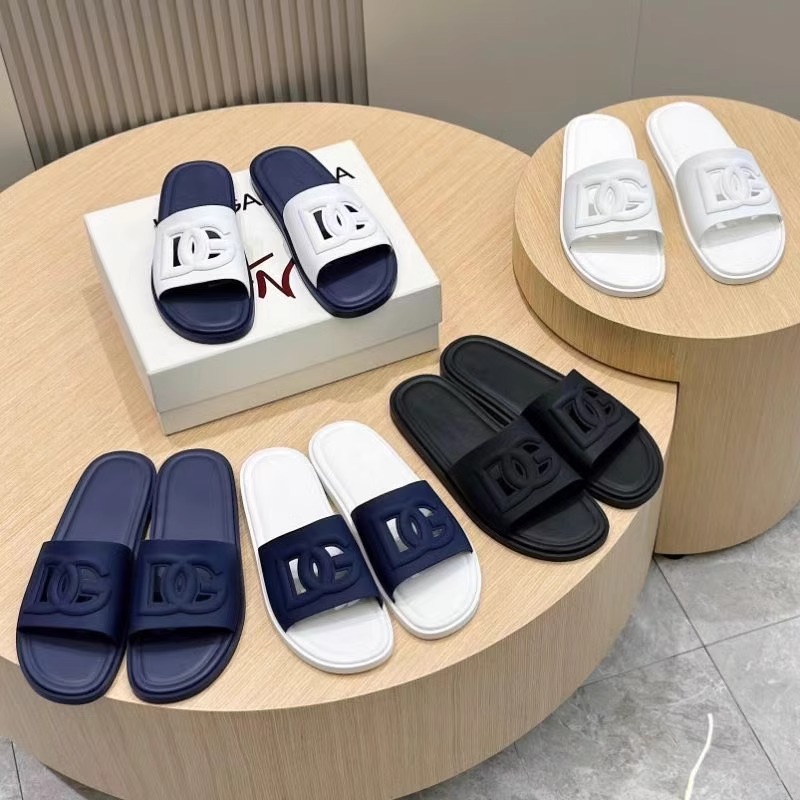 吉伦略索夏季大码男士一字拖鞋平底镂空花纹防滑潮流沙滩凉拖鞋