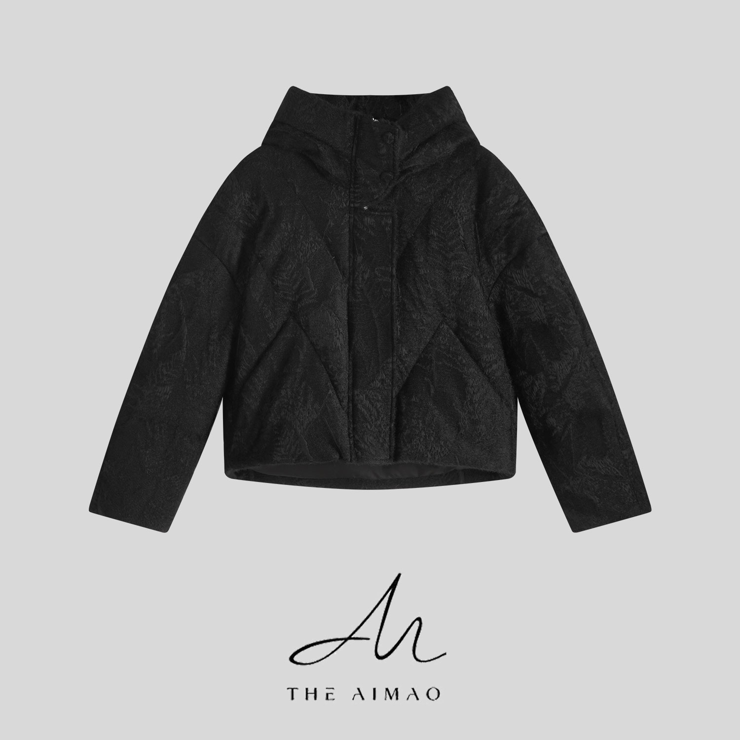 【THE AIMAO】“凛冬美学”提花拉毛防钻绒90白鹅绒羽绒服XYX83098