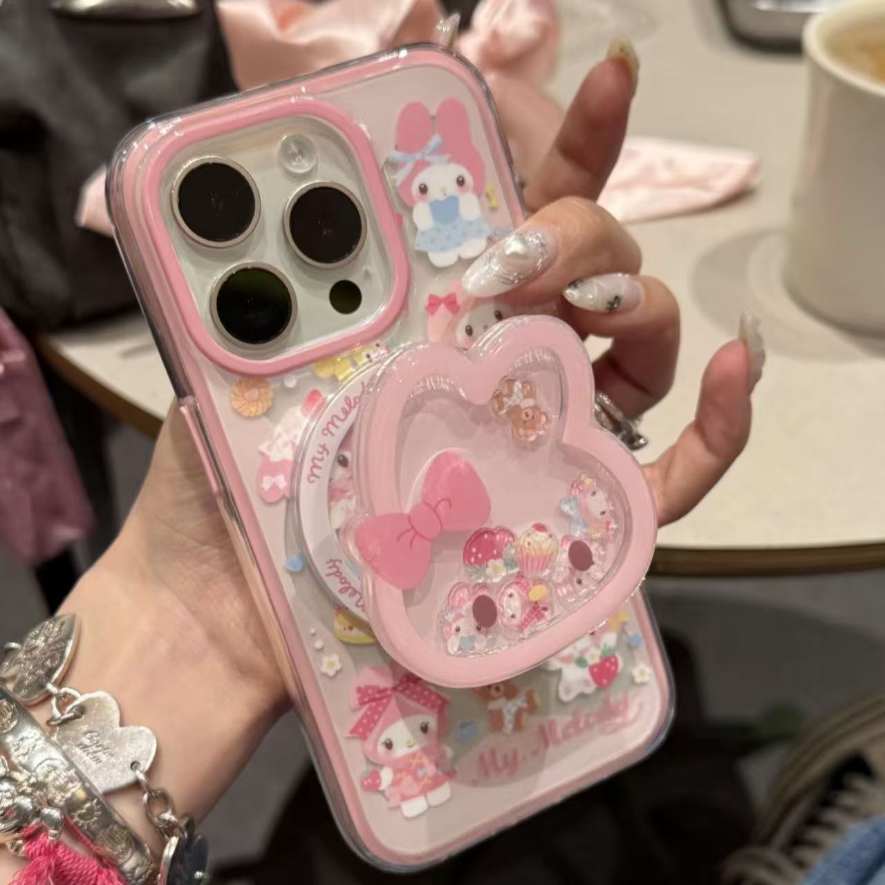 卡通美乐蒂磁吸壳适用iPhone16系列手机壳苹果15promax少女14/13