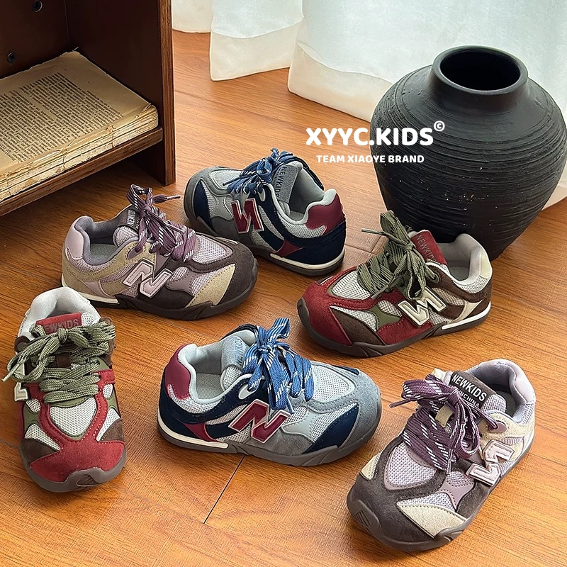 【韩国版~N字鞋】（机能垫）秋季新款男女童德训休闲阿甘防滑运动鞋