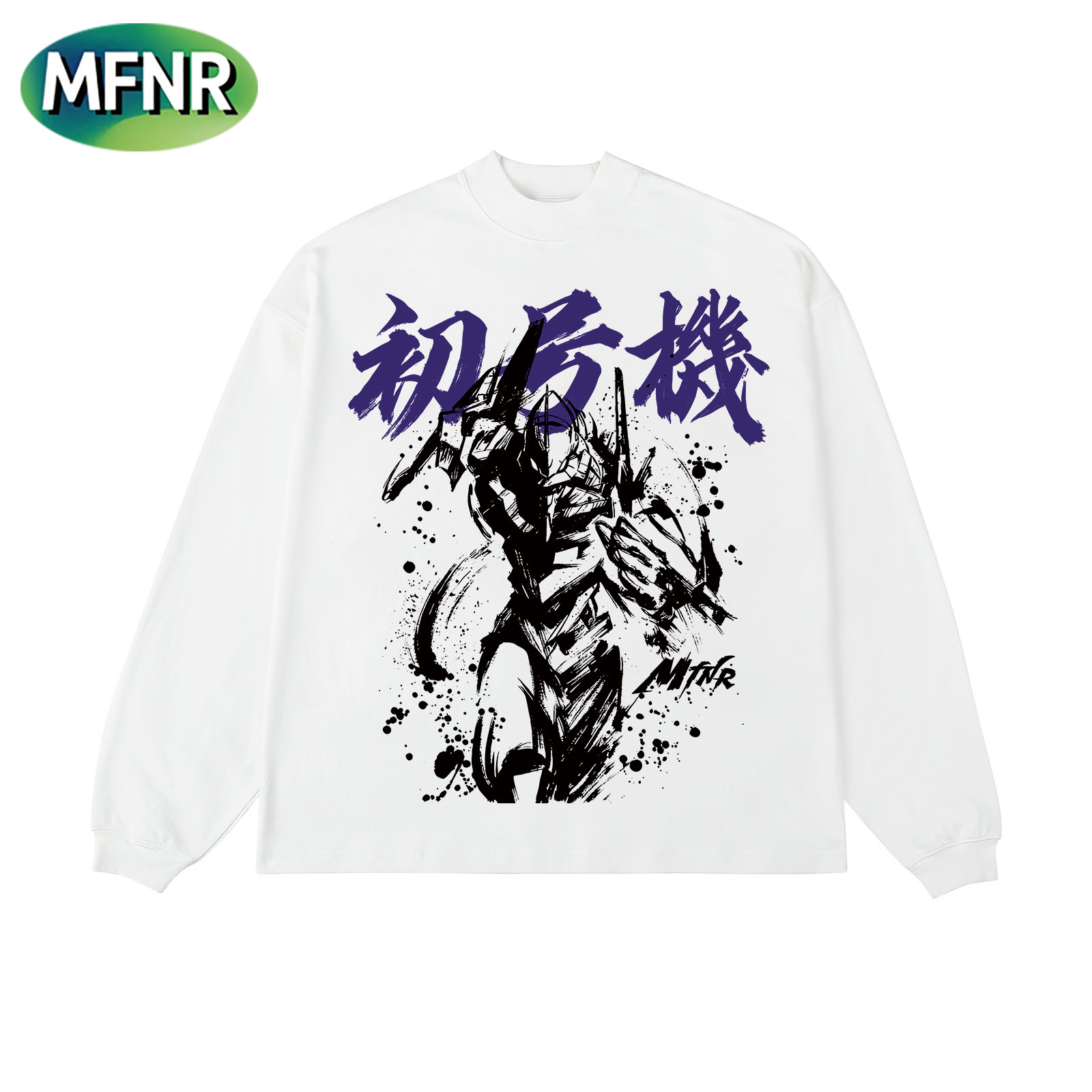 美式复古设计感纯棉印花打底T恤男街头百搭小众重磅秋冬长袖上衣