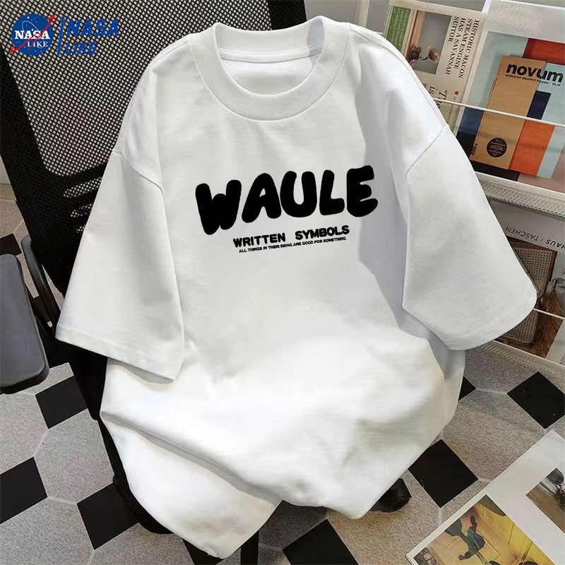 NASA官方旗舰店 230g重磅休闲圆领短袖男夏季宽松百搭情侣款短袖