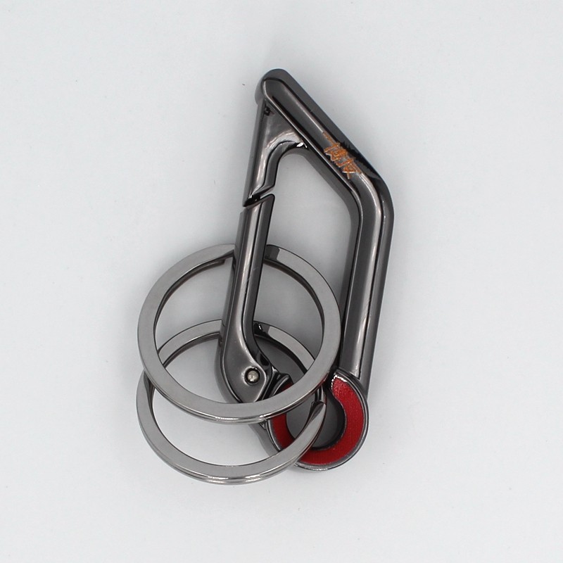 钥匙扣男腰挂汽车锁匙扣简约个性钥匙链双环钥匙圈挂件A3017