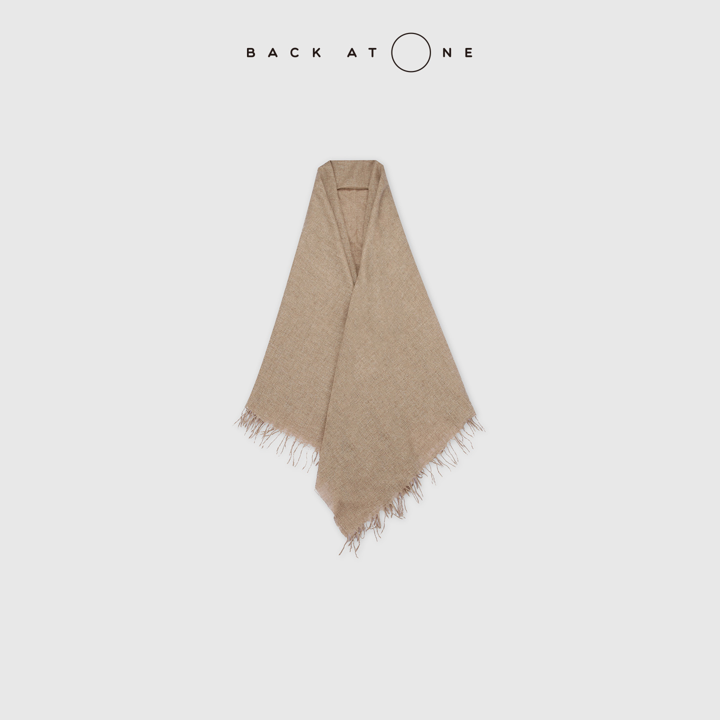 BACKATONE“纤云之穗”  时尚百搭休闲羊绒流苏围巾 BFF-3BR418H-K