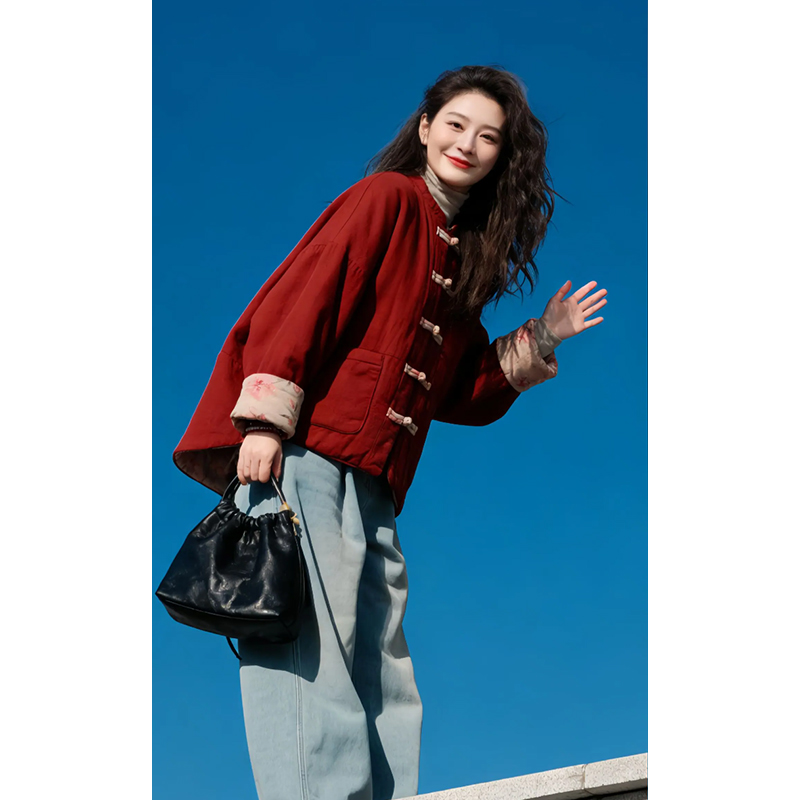 慵懒国风轻松无压显国风棉服2026秋冬季日常出街都舒适松弛外套女