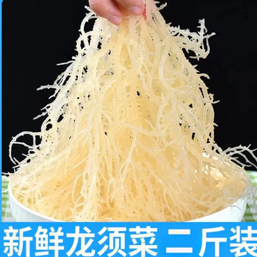 两大份【两斤装】龙须菜盐渍半干海石花海藻鹿角菜海发菜马尾藻可凉