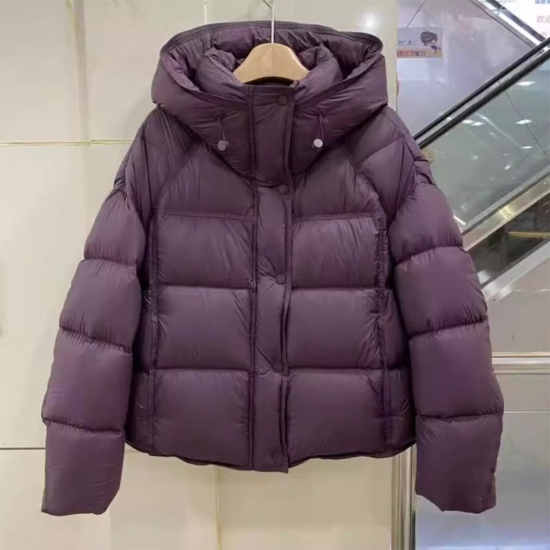 欧货时尚洋气棉服女2025冬季新款休闲宽松加厚面包服连帽短款外套