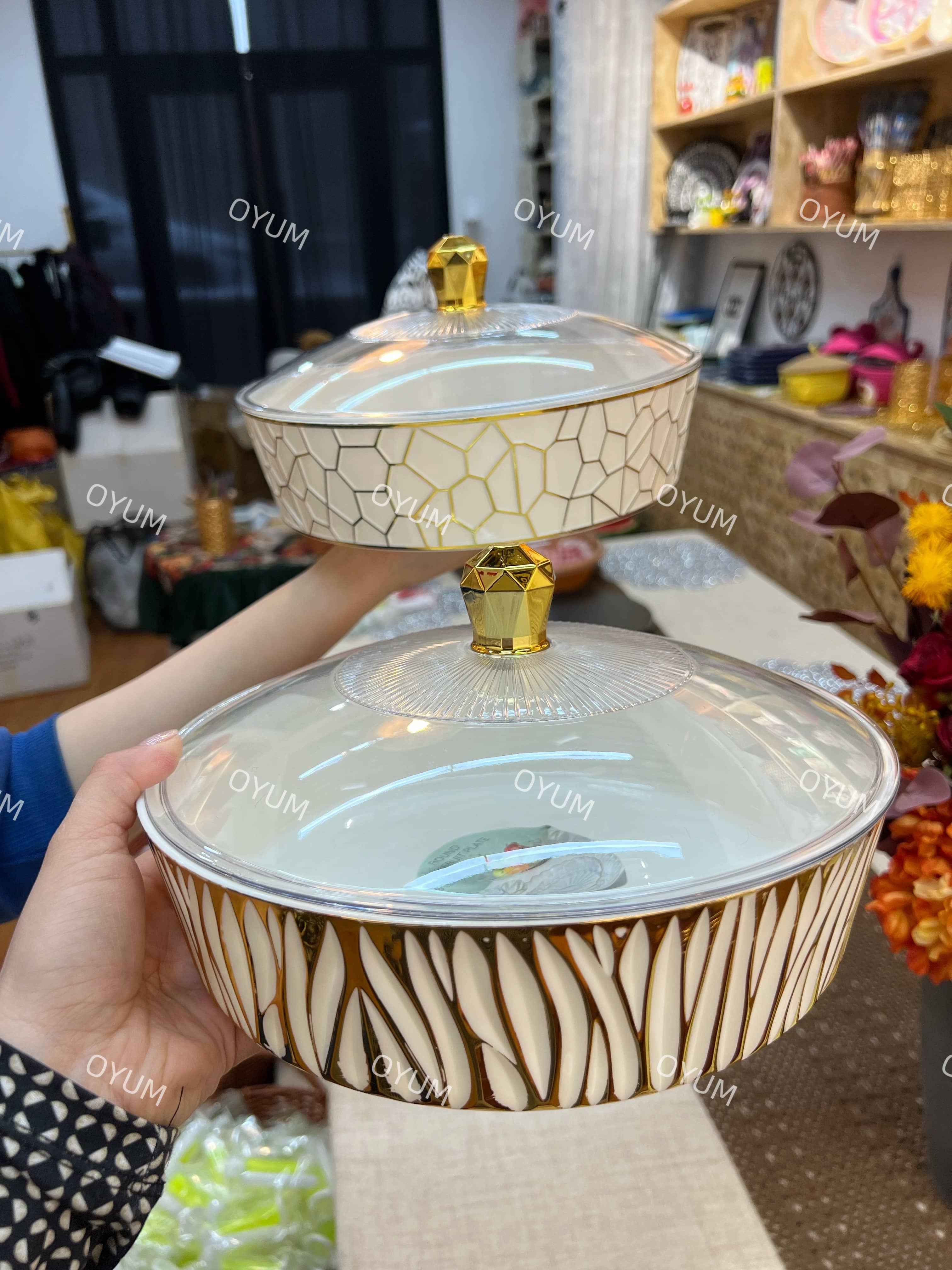 亚克力带盖面条盆25CM JIZIDAN 【OYUM】