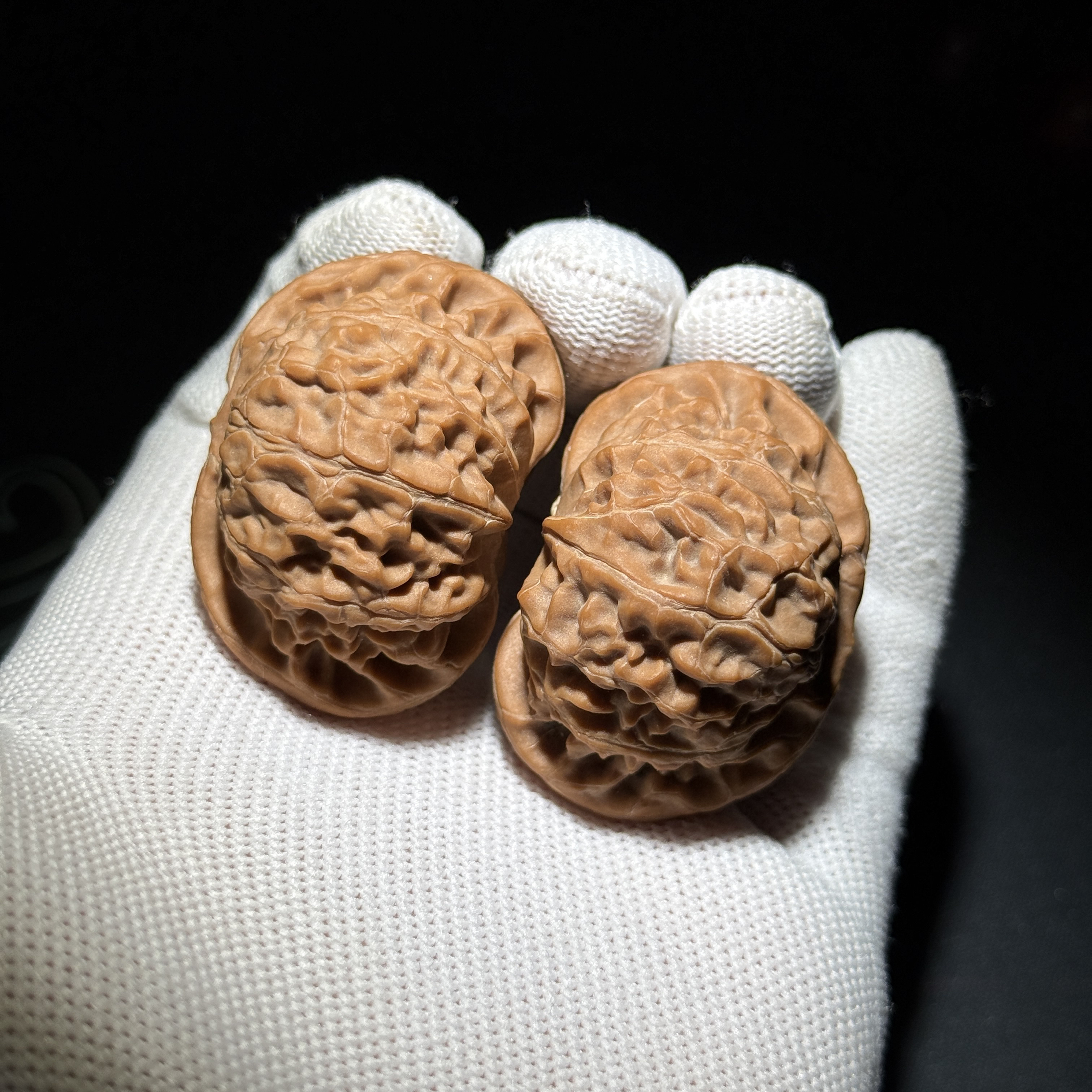 644微全品矮桩宫灯狮子头文玩核桃实物拍摄尺寸:边42肚39高30