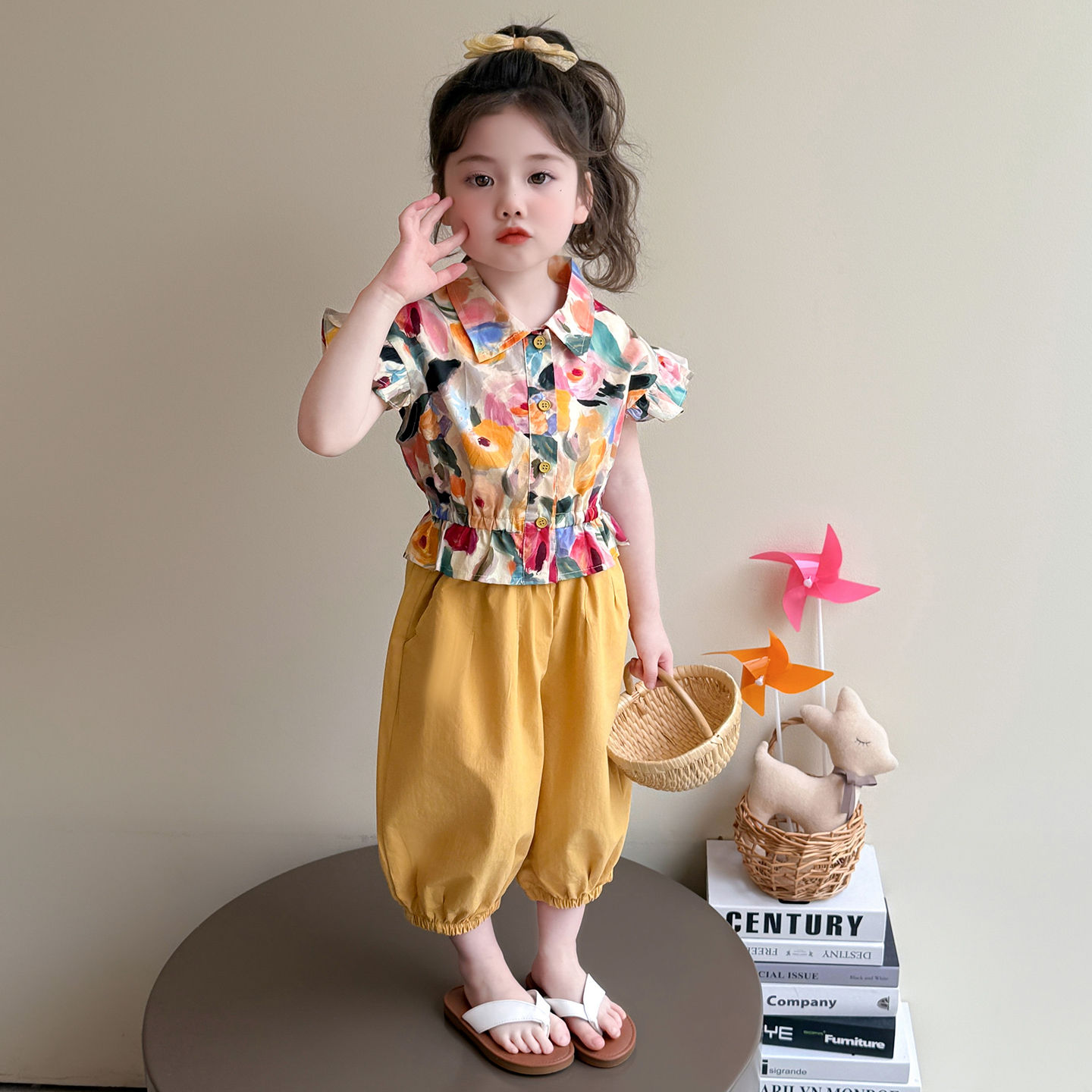 女童夏装套装2025新款巨好看儿童衣服女宝宝漂亮夏季薄款洋气童装