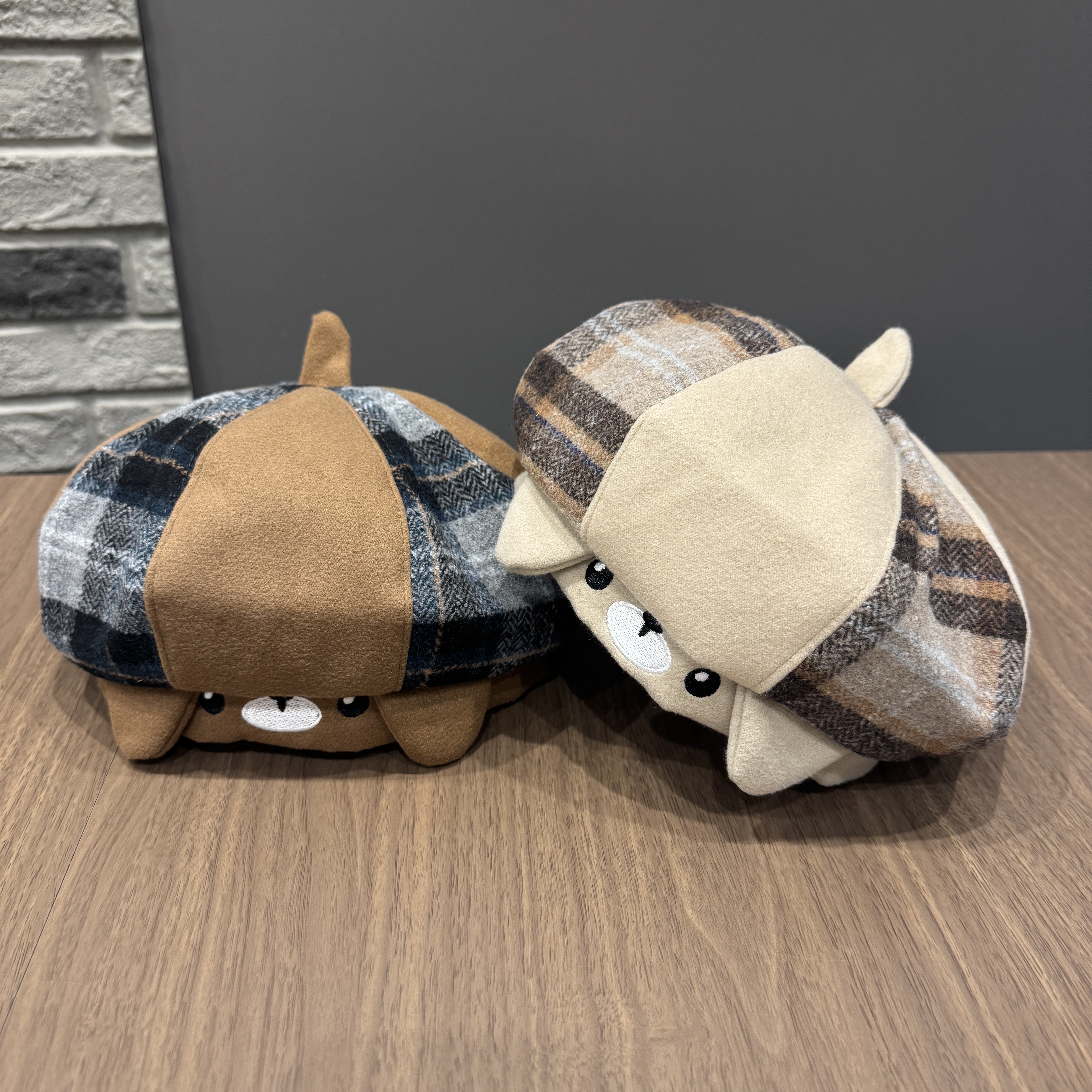 MIDIXIN/米迪昕儿童南瓜帽秋冬季宝宝卡通小熊八角帽男女童贝雷帽