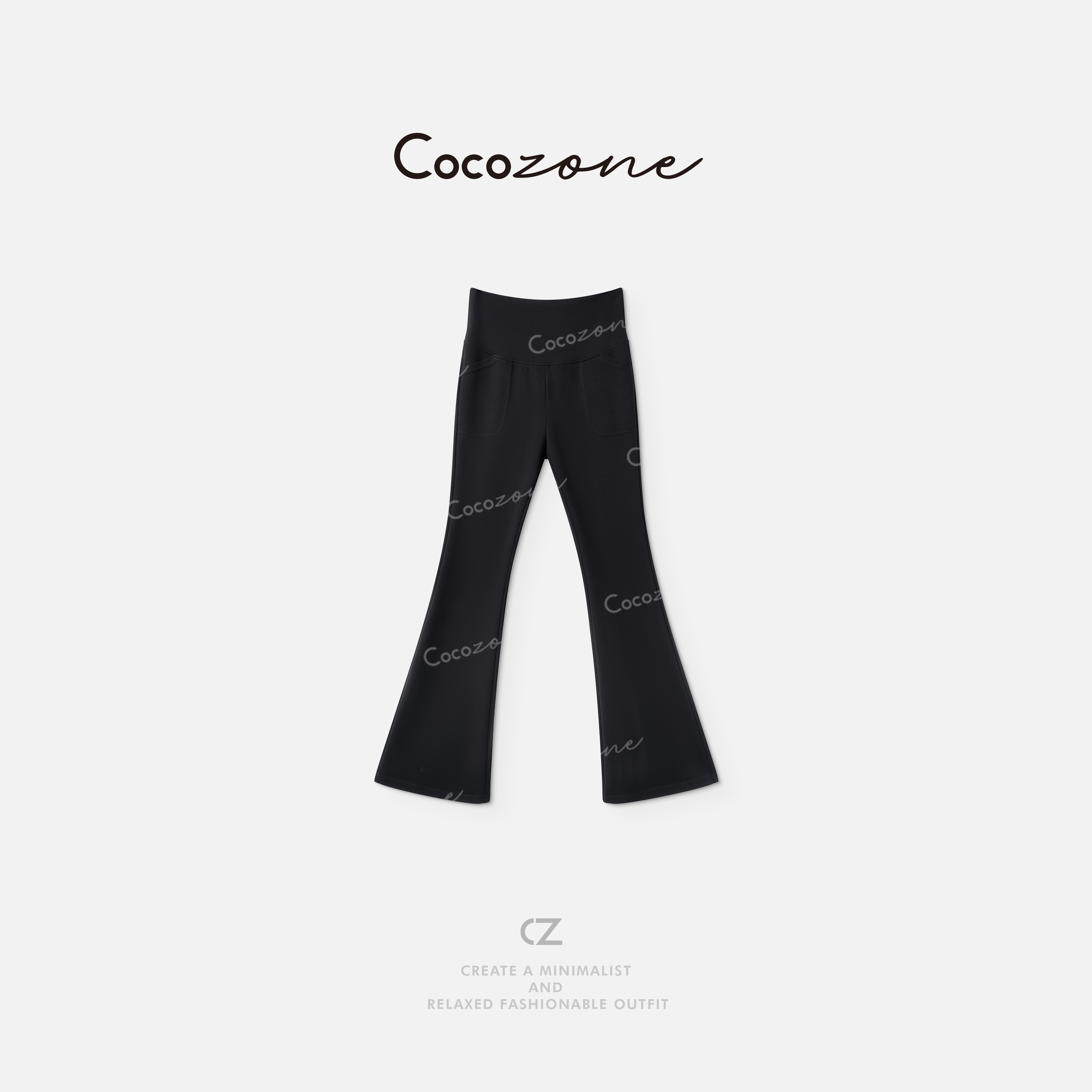 COCO ZONE 刘一一  【女神裤】简约都市通勤风休裤 CD1A1275