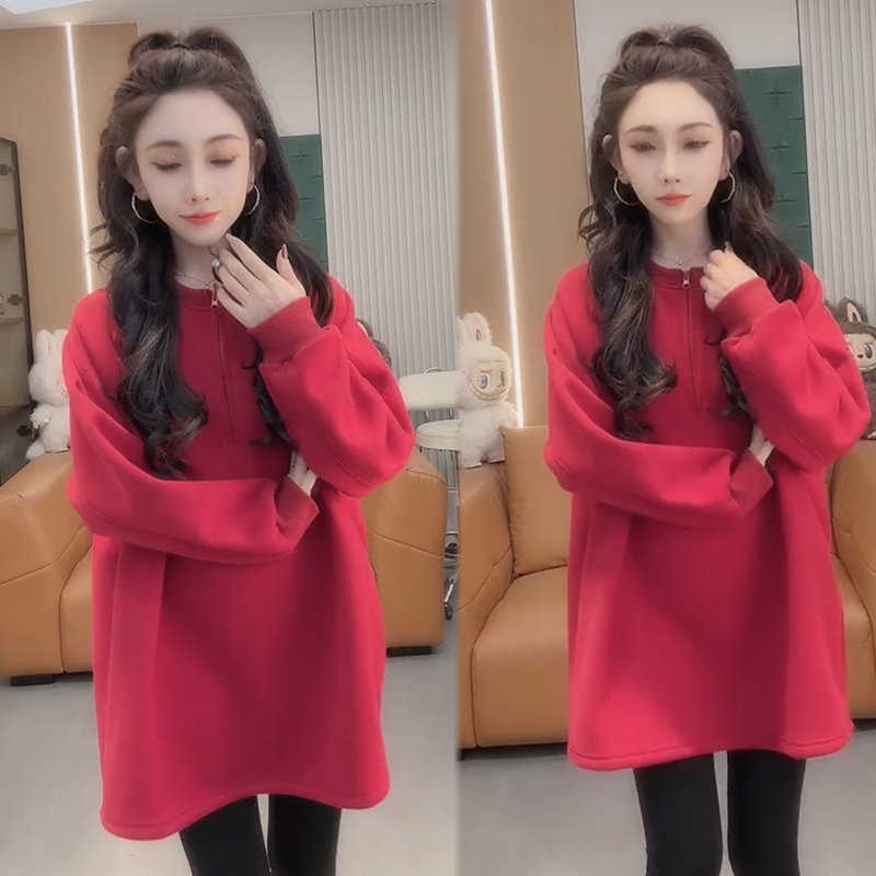 2025秋冬新款时尚显瘦气质网红高档洋气女高级百搭宽松大码卫衣潮