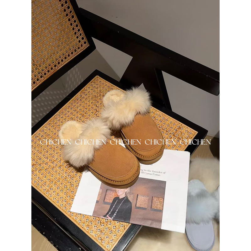 CHICHEN-2025年新款冬季加绒厚底雪地靴