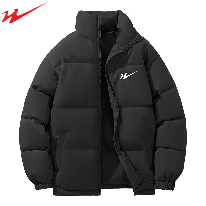 双星立领棉服男女同款冬季御寒保暖棉衣面包服纯色加厚宽松外套